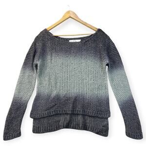 Anthropologie Sloan Rouge Womens Knit Sweater Mohair Wool Boat Neck Oversize Med